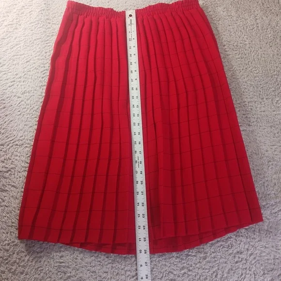 Andrea Gayle Petites VTG Striped Skirt Set Size 10 Faux Blazer Top Statement 90s - Picture 5 of 10
